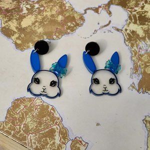 Acrylic Bunny Earrings! *Accepting all reasonable offers!